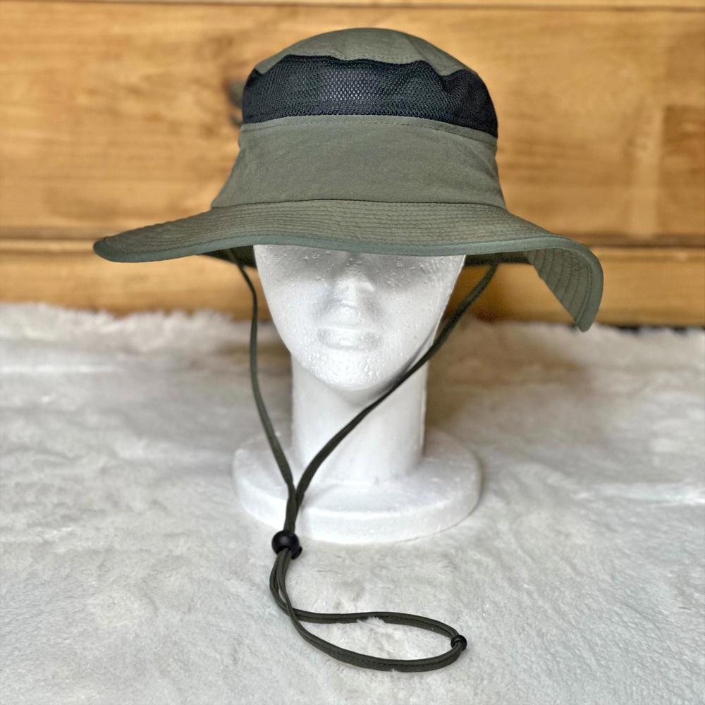 Pugs Mesh Inset Boonie Sun Fisherman Hat Green Adult OS